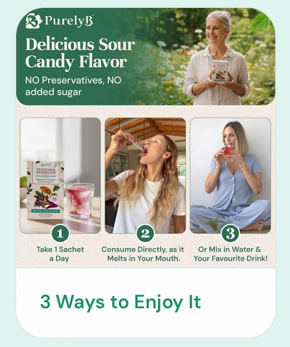 3 Ways to Enjoy It  -  Sachet, Direct, or Mixed in Water
